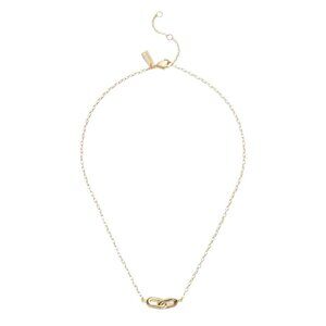 Coach Stitched Link Pendant Necklace NWOT